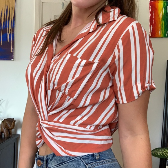 Forever 21 Tops - Striped button up top